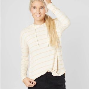 Billabong Lounge Around Thermal Waffle Ivory Hoodie